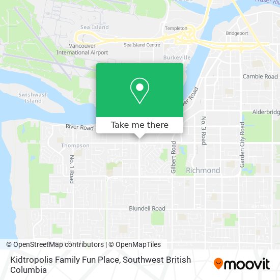 Kidtropolis Family Fun Place map
