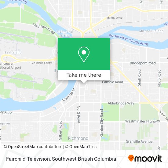 Fairchild Television map