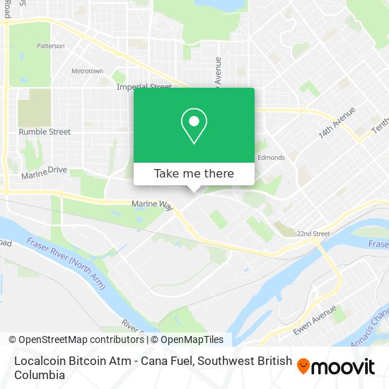 Localcoin Bitcoin Atm - Cana Fuel map