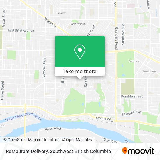 Restaurant Delivery map