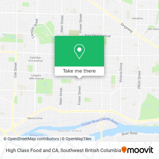High Class Food and CA map