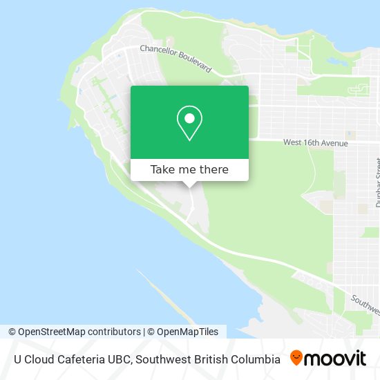 U Cloud Cafeteria UBC map