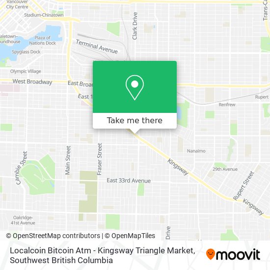 Localcoin Bitcoin Atm - Kingsway Triangle Market map