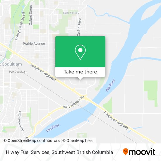 Hiway Fuel Services map