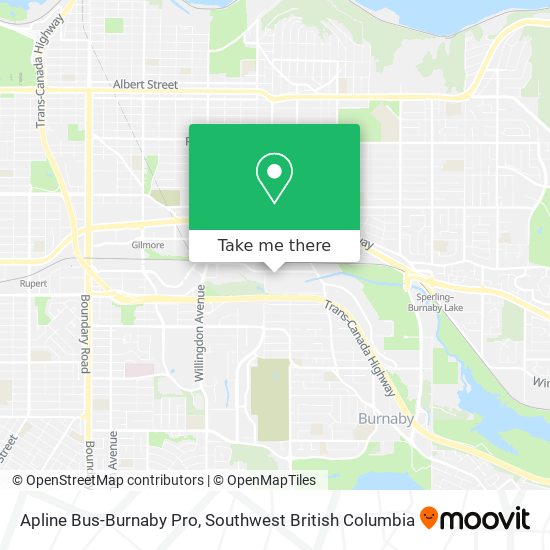 Apline Bus-Burnaby Pro map