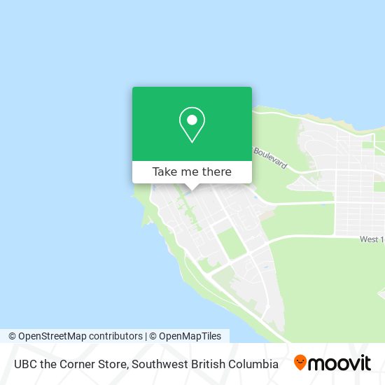 UBC the Corner Store map