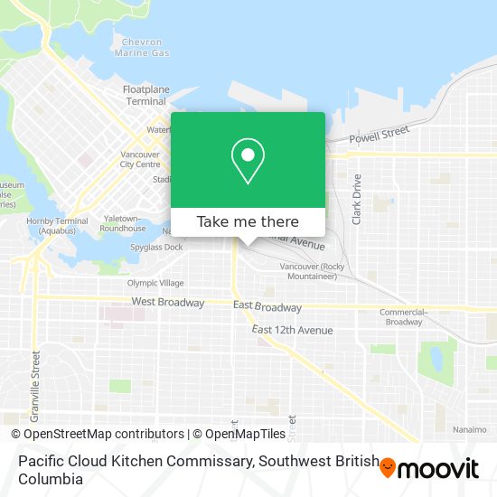 Pacific Cloud Kitchen Commissary plan