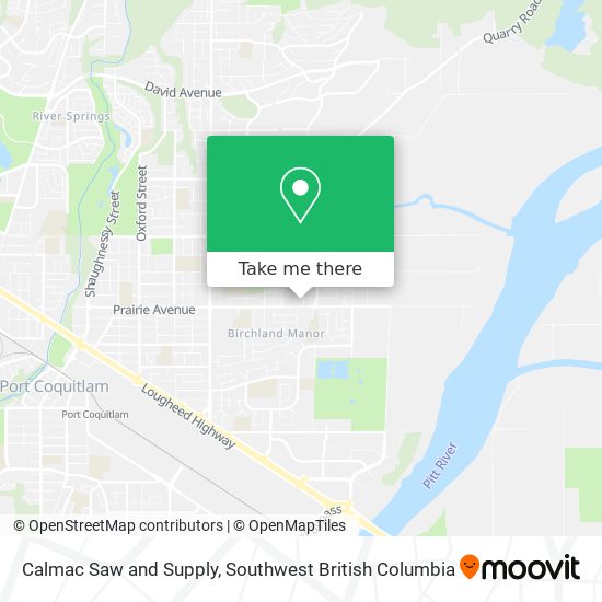 Calmac Saw and Supply map