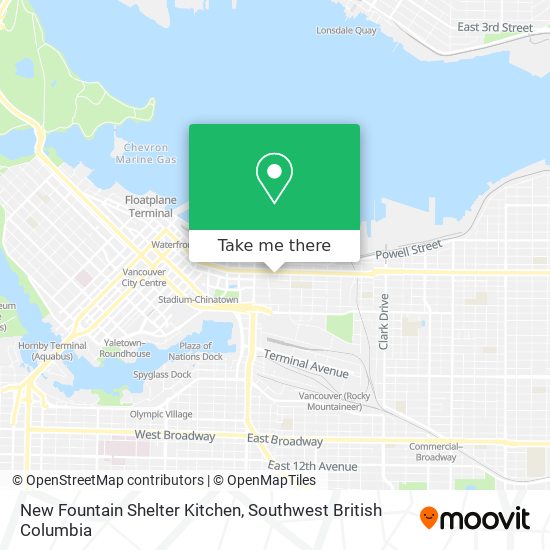 New Fountain Shelter Kitchen map