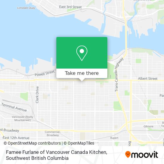 Famee Furlane of Vancouver Canada Kitchen plan