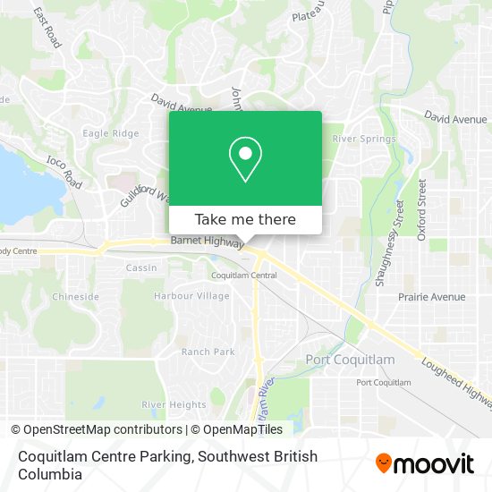 Coquitlam Centre Parking map