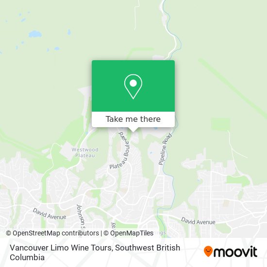 Vancouver Limo Wine Tours map
