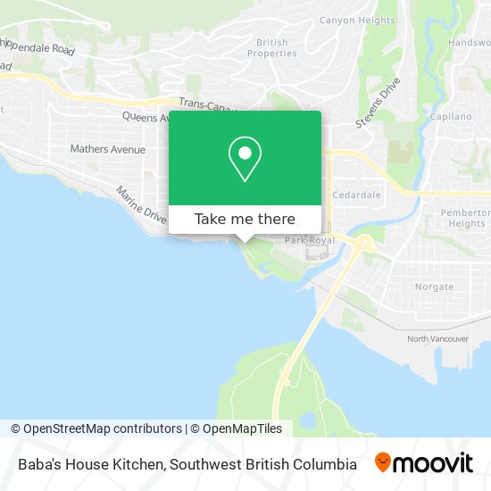 Baba's House Kitchen map