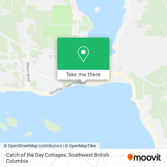 Catch of the Day Cottages map