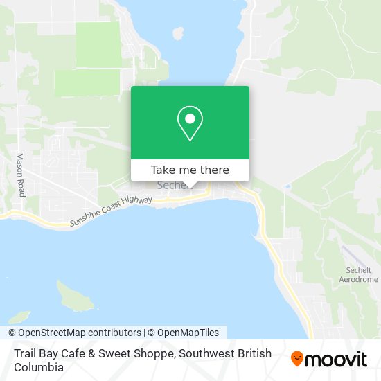 Trail Bay Cafe & Sweet Shoppe map