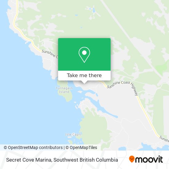 Secret Cove Marina map