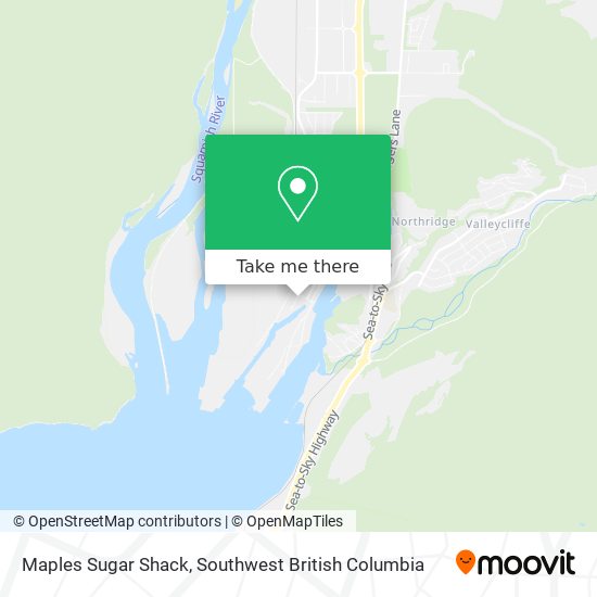 Maples Sugar Shack map