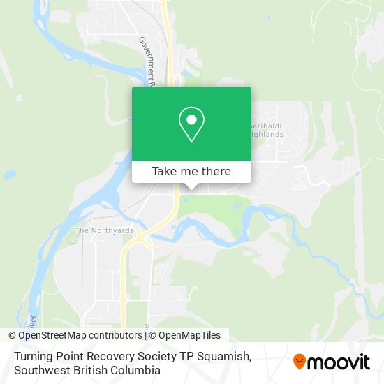 Turning Point Recovery Society TP Squamish map