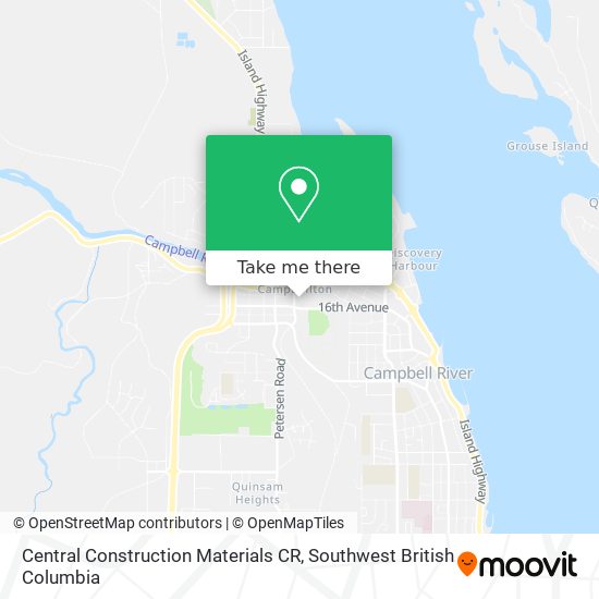 Central Construction Materials CR map