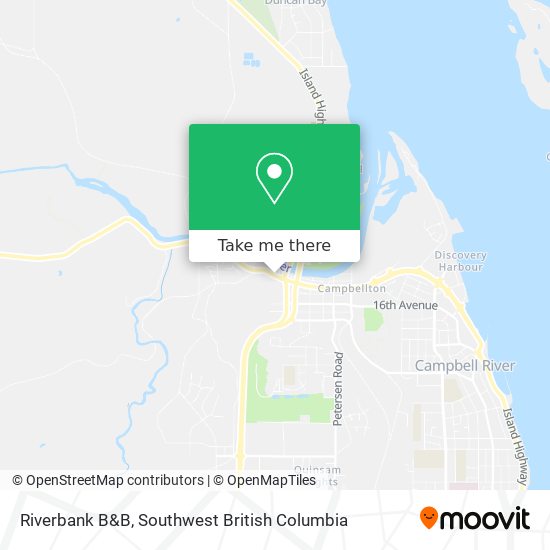 Riverbank B&B map