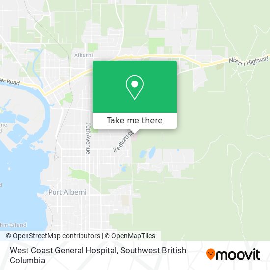 West Coast General Hospital map