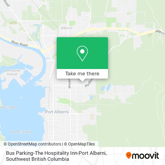 Bus Parking-The Hospitality Inn-Port Alberni plan