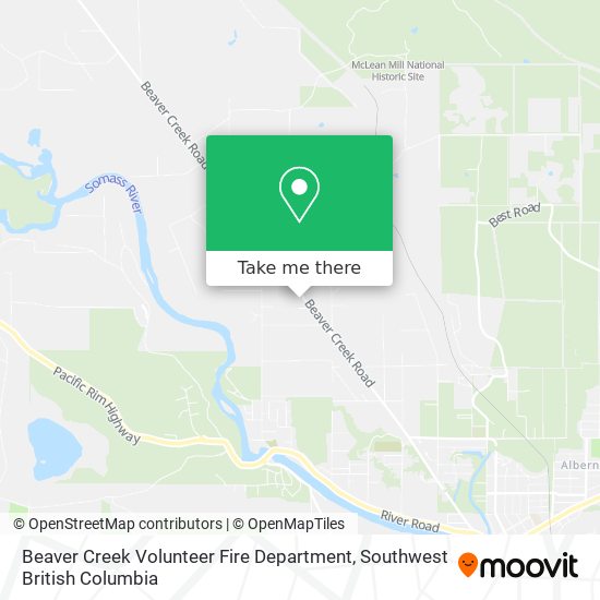 Beaver Creek Volunteer Fire Department map