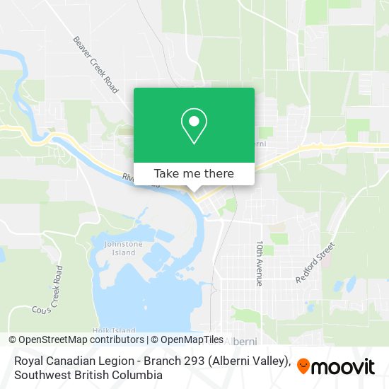 Royal Canadian Legion - Branch 293 (Alberni Valley) map