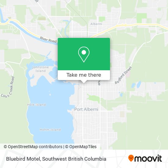 Bluebird Motel map