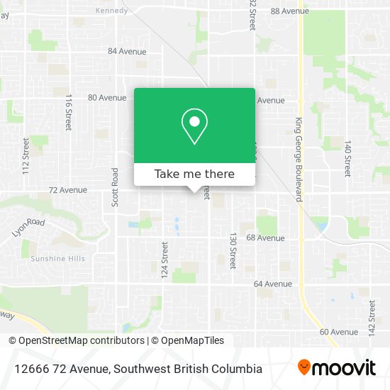 12666 72 Avenue map