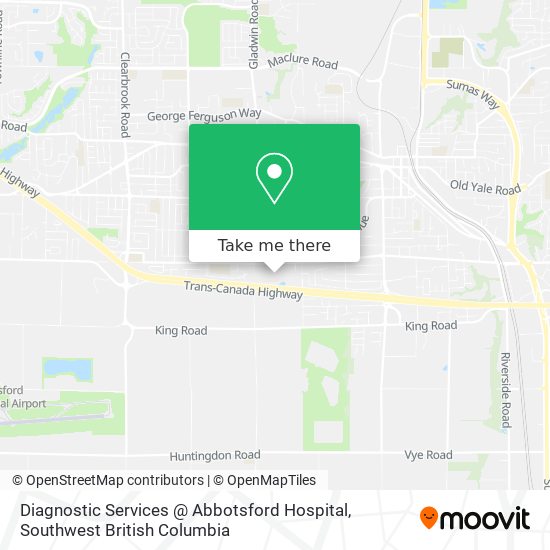 Diagnostic Services @ Abbotsford Hospital map