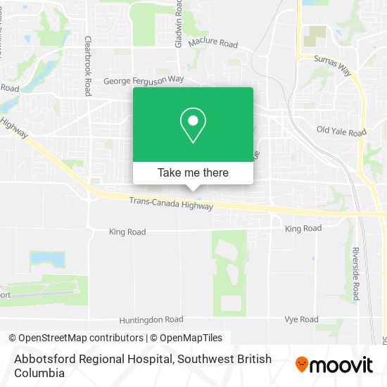 Abbotsford Regional Hospital map