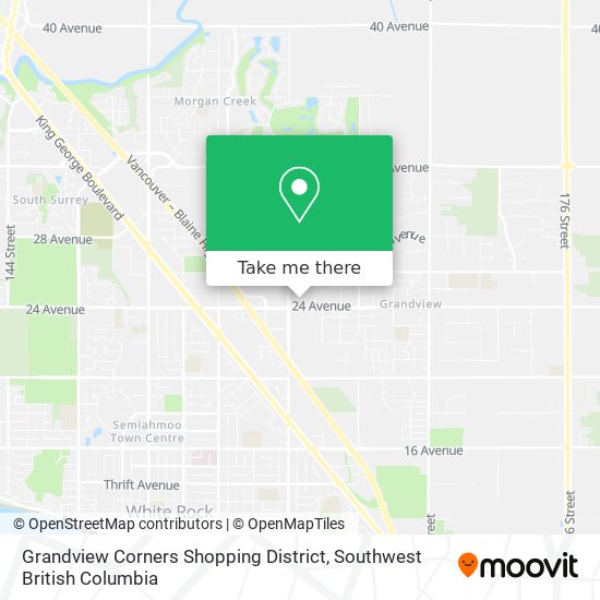 Grandview Corners Shopping District map