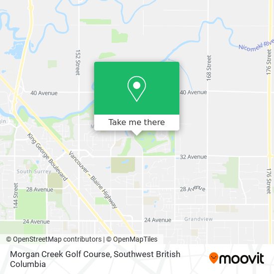 Morgan Creek Golf Course map