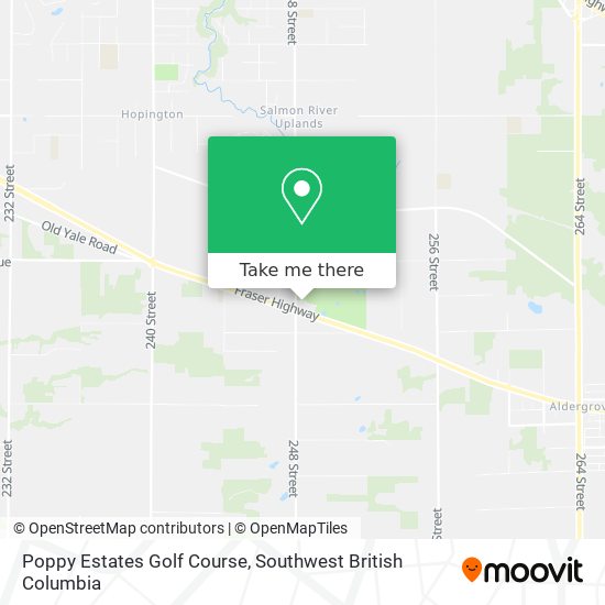 Poppy Estates Golf Course map