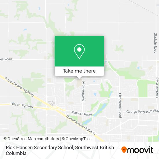 Rick Hansen Secondary School map