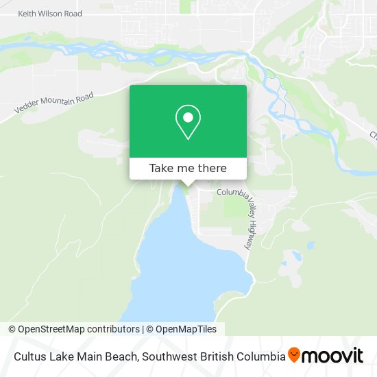 Cultus Lake Main Beach map