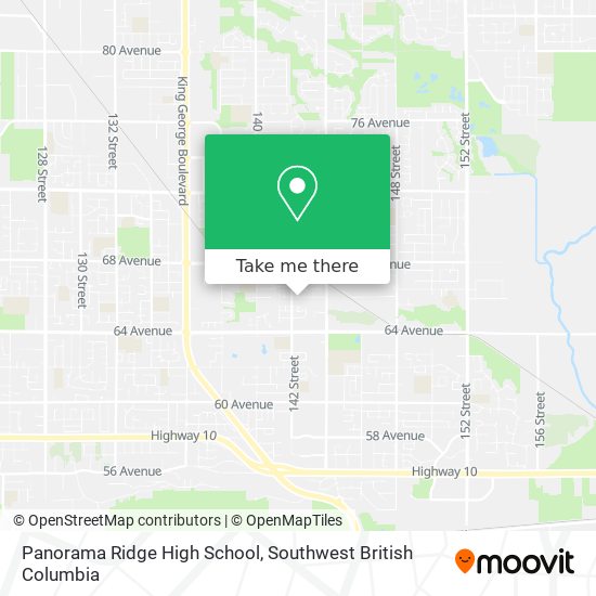 Panorama Ridge High School plan