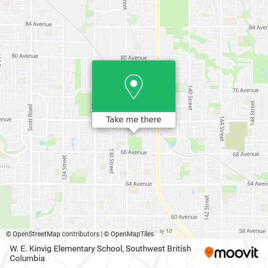 W. E. Kinvig Elementary School map