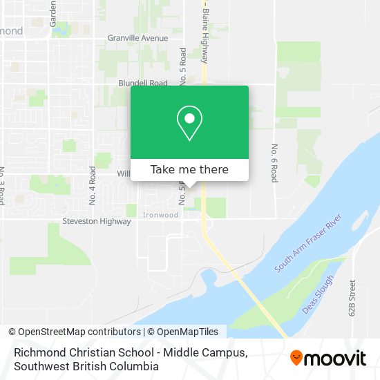 Richmond Christian School - Middle Campus map