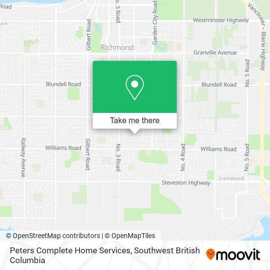 Peters Complete Home Services map