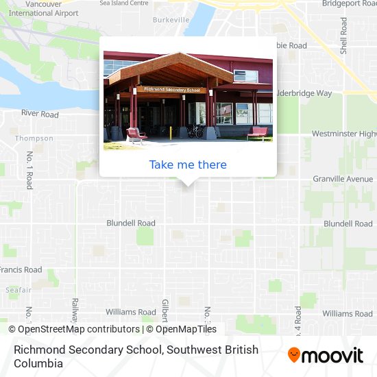 Richmond Secondary School map