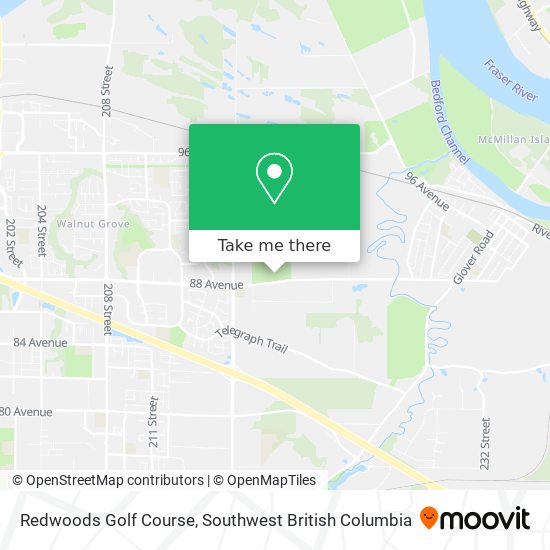 Redwoods Golf Course map