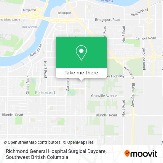Richmond General Hospital Surgical Daycare map
