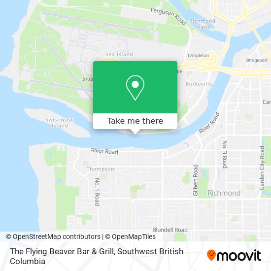 The Flying Beaver Bar & Grill map