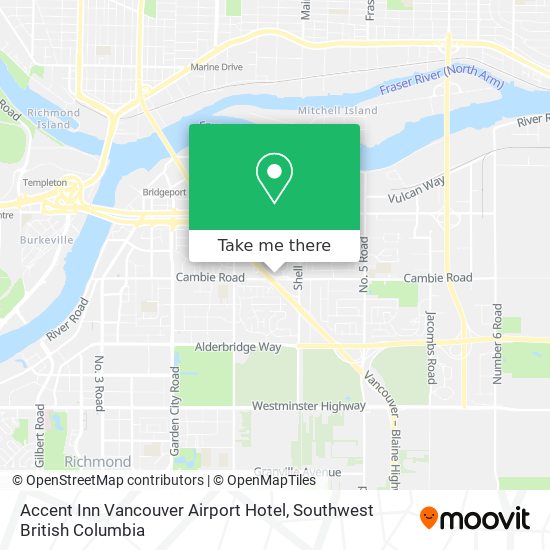 Accent Inn Vancouver Airport Hotel map