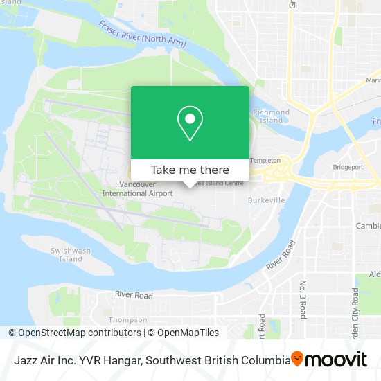 Jazz Air Inc. YVR Hangar map