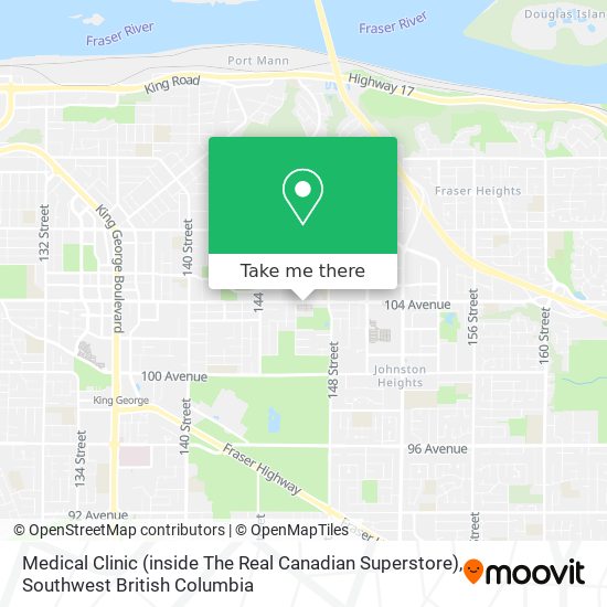 Medical Clinic (inside The Real Canadian Superstore) map