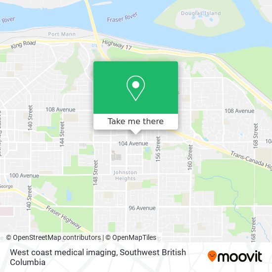 West coast medical imaging map