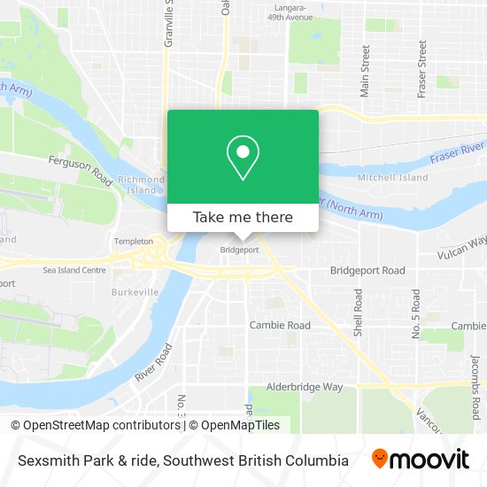 Sexsmith Park & ride map